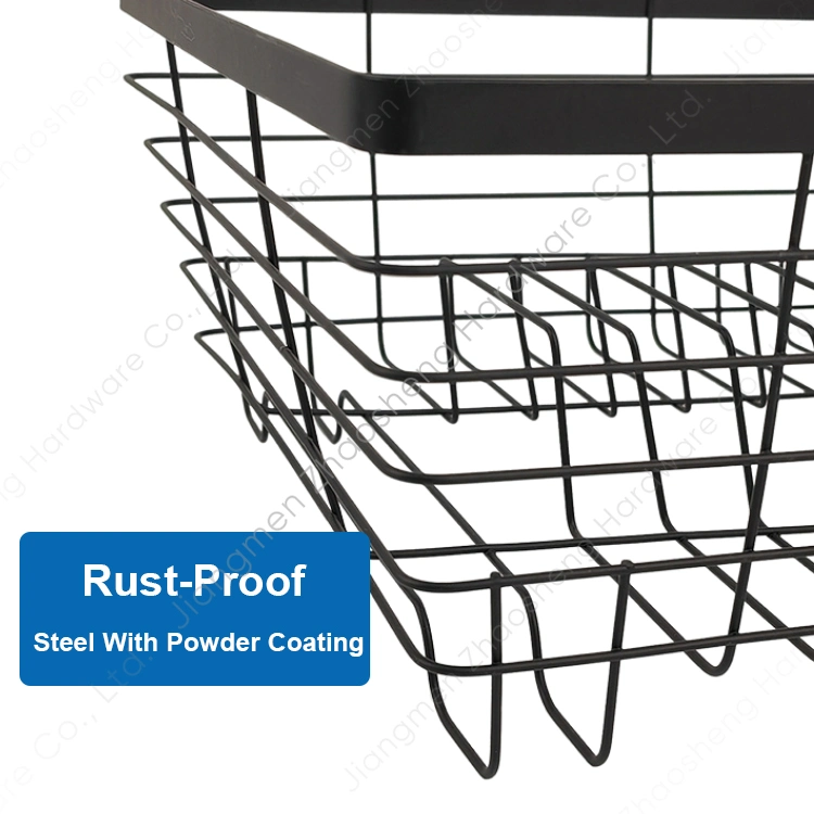 Metal Wire Dish Drying Rack Kitchen Storage Plate Bowl Drainer Dish Rack