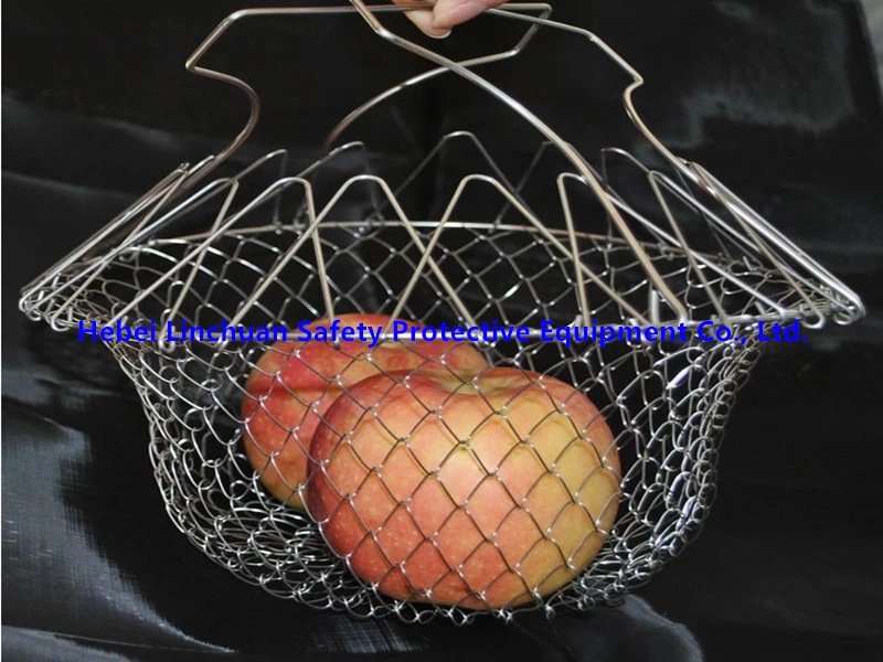 Customized Stackable Storage Basket/Stainless Steel Wire Mesh Fruit Basket