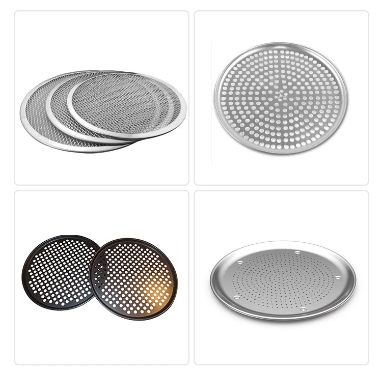 China Supplier Stainless Steel Round Mesh Screen Large Pizza Baking Pan with Holes