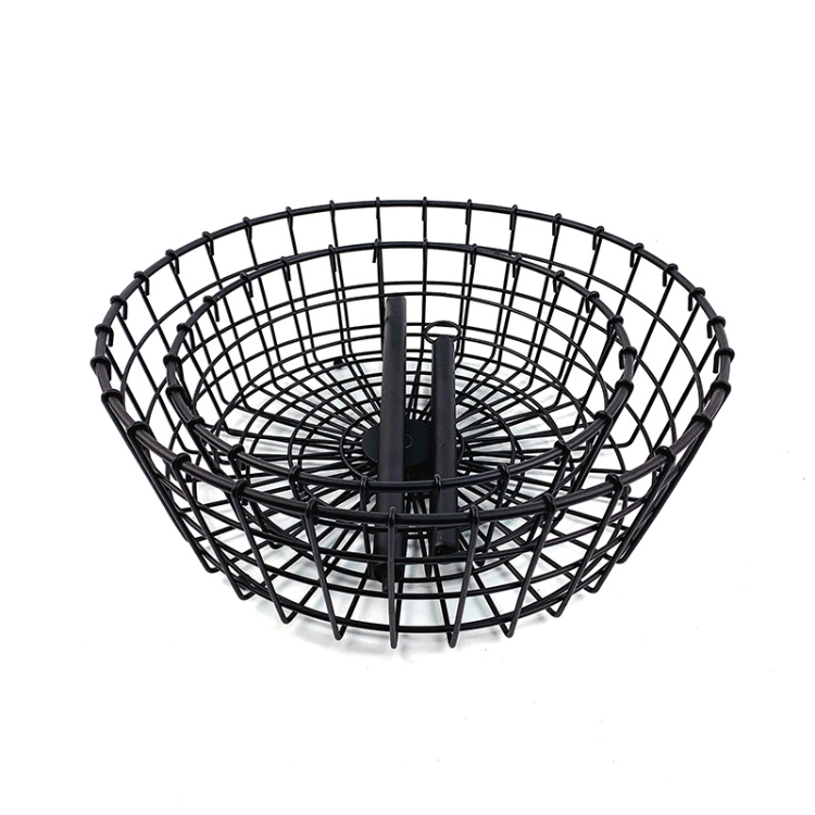 Detachable Kitchen Rack Storage Organizer 2 Tier Metal Wire Fruit Basket