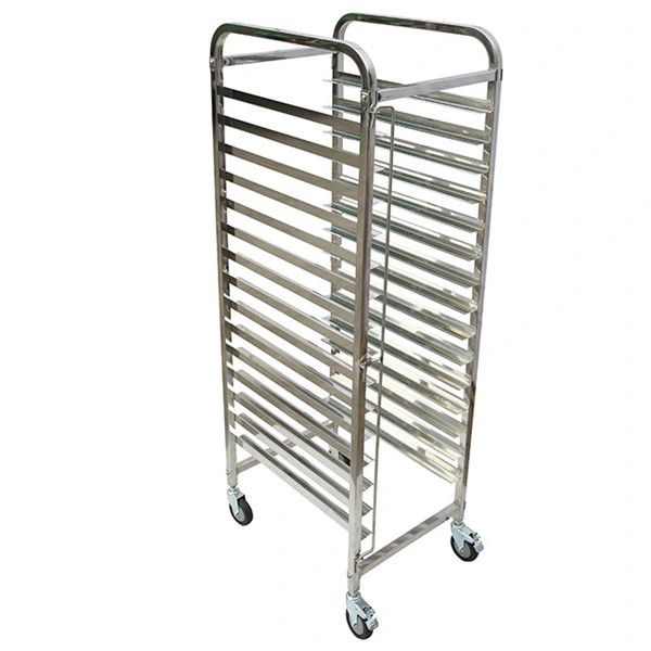 Industrial OEM Stainless Steel Bakery Sheet Pans Bun Trays Rotary Oven Use Baking Proofing Trolley Rack