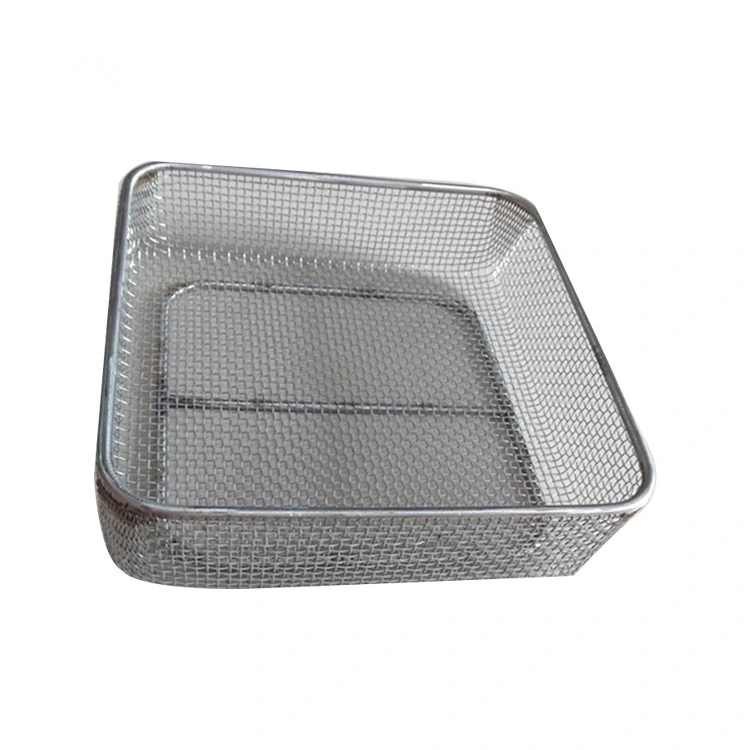 Stainless Steel Wire Mesh Fruit Basket for Storage